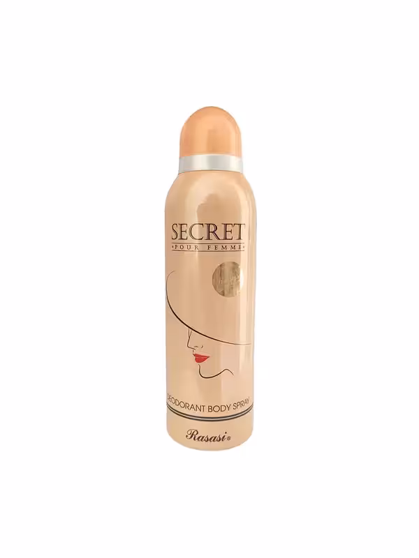 اسپری دئودورانت سکرت رصاصی  زنانه | Rasasi Deodorant Body Spray Secret For Women