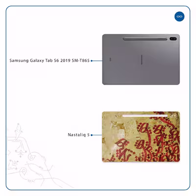برچسب پوششی ماهوت مدل Nastaliq-5 مناسب برای تبلت سامسونگ Galaxy Tab S6 2019 SM-T865