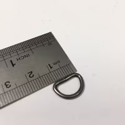 یراق حلقه مدل 1cm-BLK بسته 50 عددی