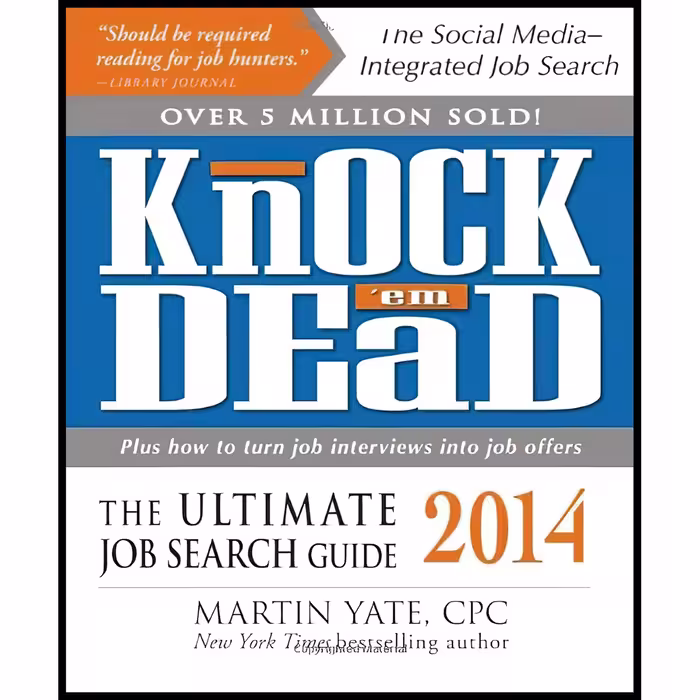 کتاب Knock em Dead 2014 اثر Martin Yate انتشارات Adams Media