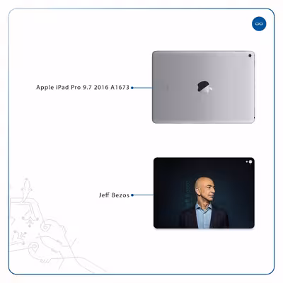 برچسب پوششی ماهوت مدل Jeff Bezos مناسب برای تبلت اپل iPad Pro 9.7 2016 A1673