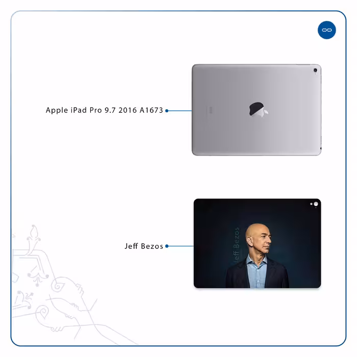 برچسب پوششی ماهوت مدل Jeff Bezos مناسب برای تبلت اپل iPad Pro 9.7 2016 A1673