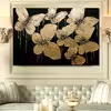 تابلو نقاشی ورق طلا مدل نقش برجسته طرح پروانه کد 230