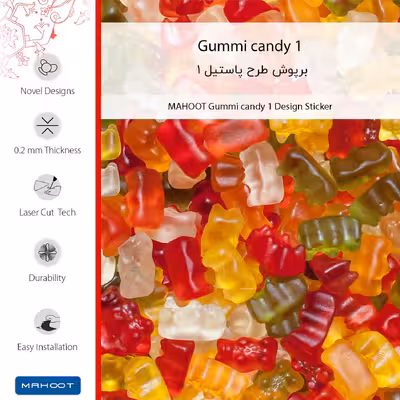 برچسب پوششی ماهوت مدل Gummi candy 1-FullSkin مناسب برای گوشی موبایل سامسونگ Galaxy A22 5G
