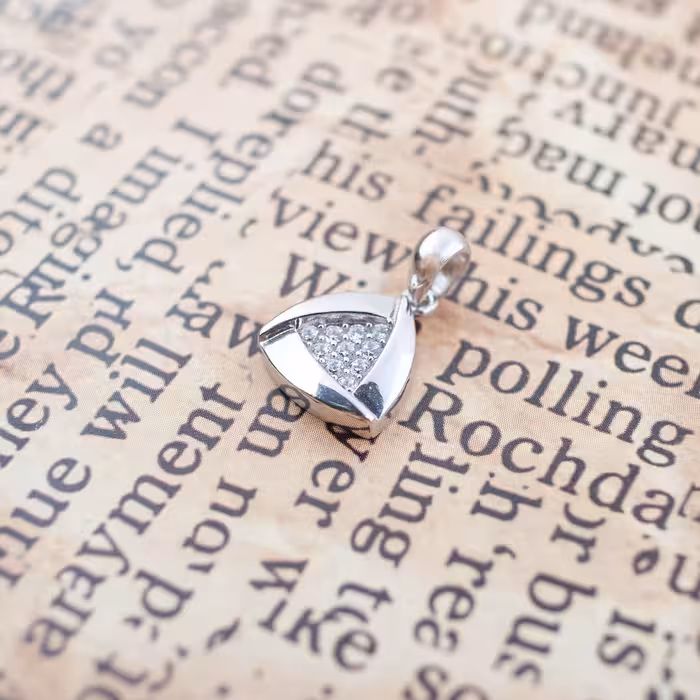 گردنبند نقره دخترانه مدل اسکوئید کد SLN_M103