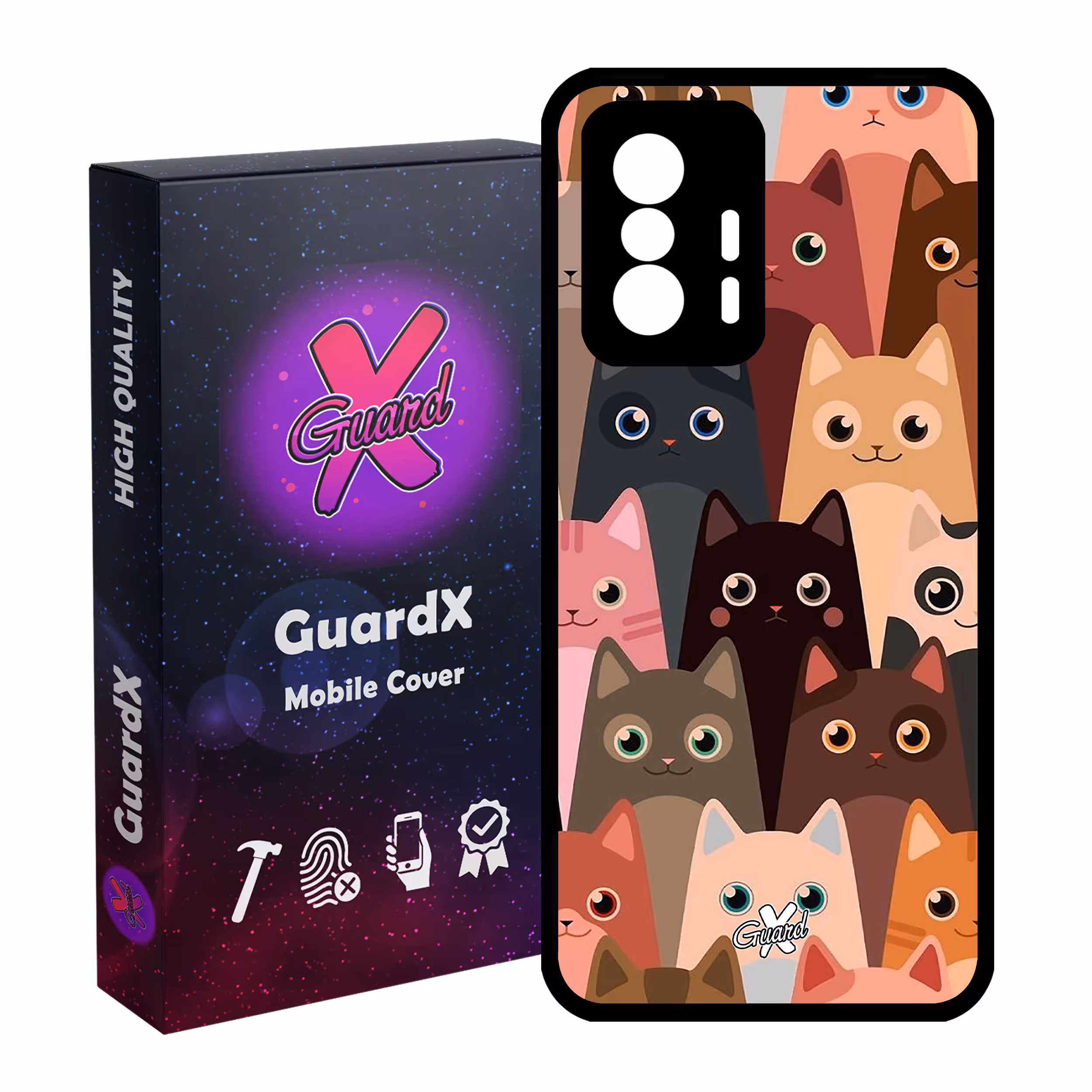 کاور گارد ایکس طرح Cat مدل Glass10067 مناسب برای گوشی موبایل شیائومی 11T Pro / 11T