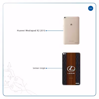 برچسب پوششی ماهوت مدل Lexus-Logo مناسب برای تبلت هوآوی Mediapad X2 2015