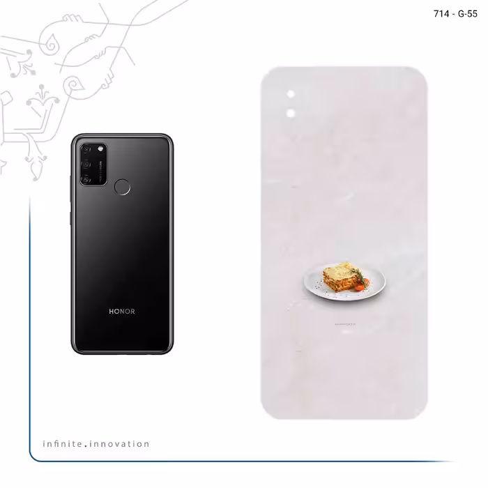 برچسب پوششی ماهوت مدل Lasagne مناسب برای گوشی موبایل آنر 9A