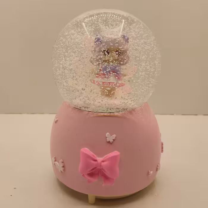 گوی موزیکال مدل پمپی دختر و درخت جادویی