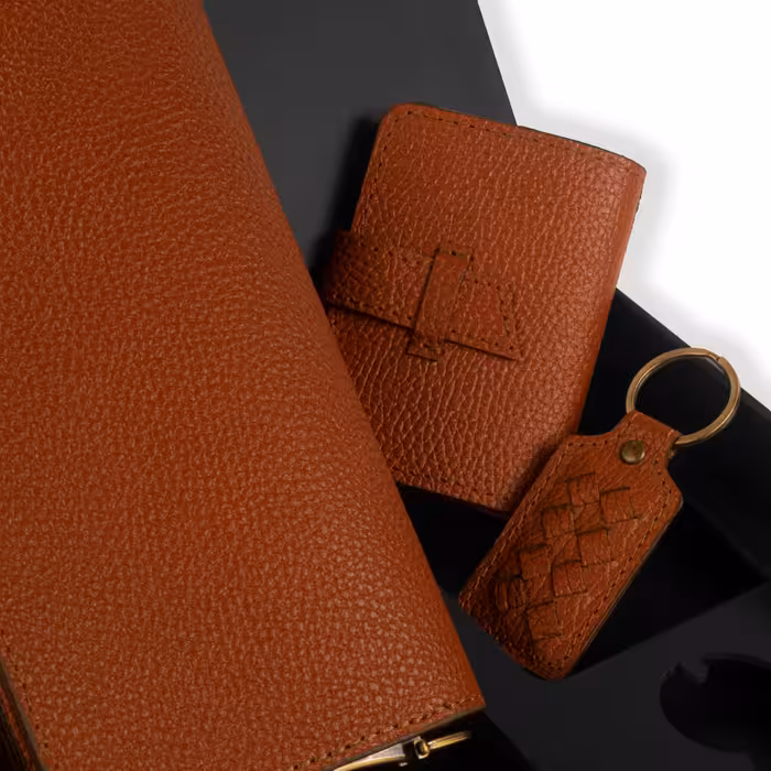 ست هدیه چرم عطارد مدل چرم طبیعی کد A37