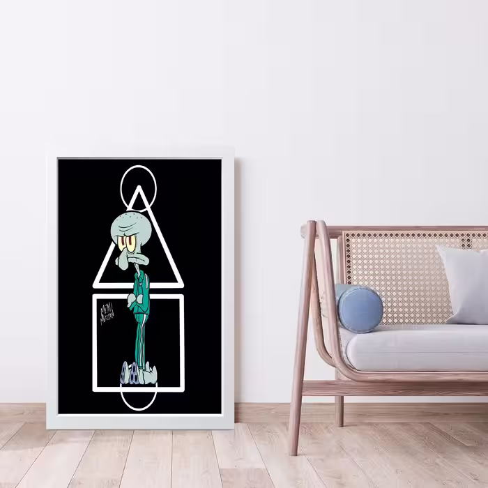 تابلو مدل دکوراتیو اختاپوس Squid ward کد G10-47