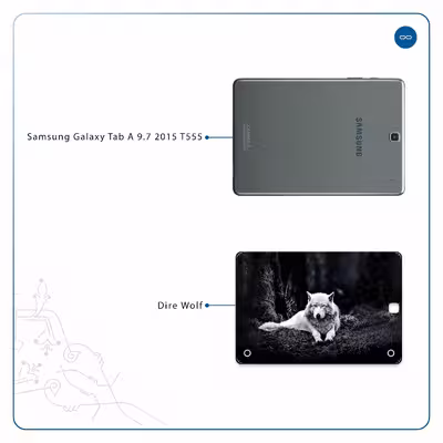 برچسب پوششی ماهوت مدل Dire Wolf مناسب برای تبلت سامسونگ Galaxy Tab A 9.7 2015 T555