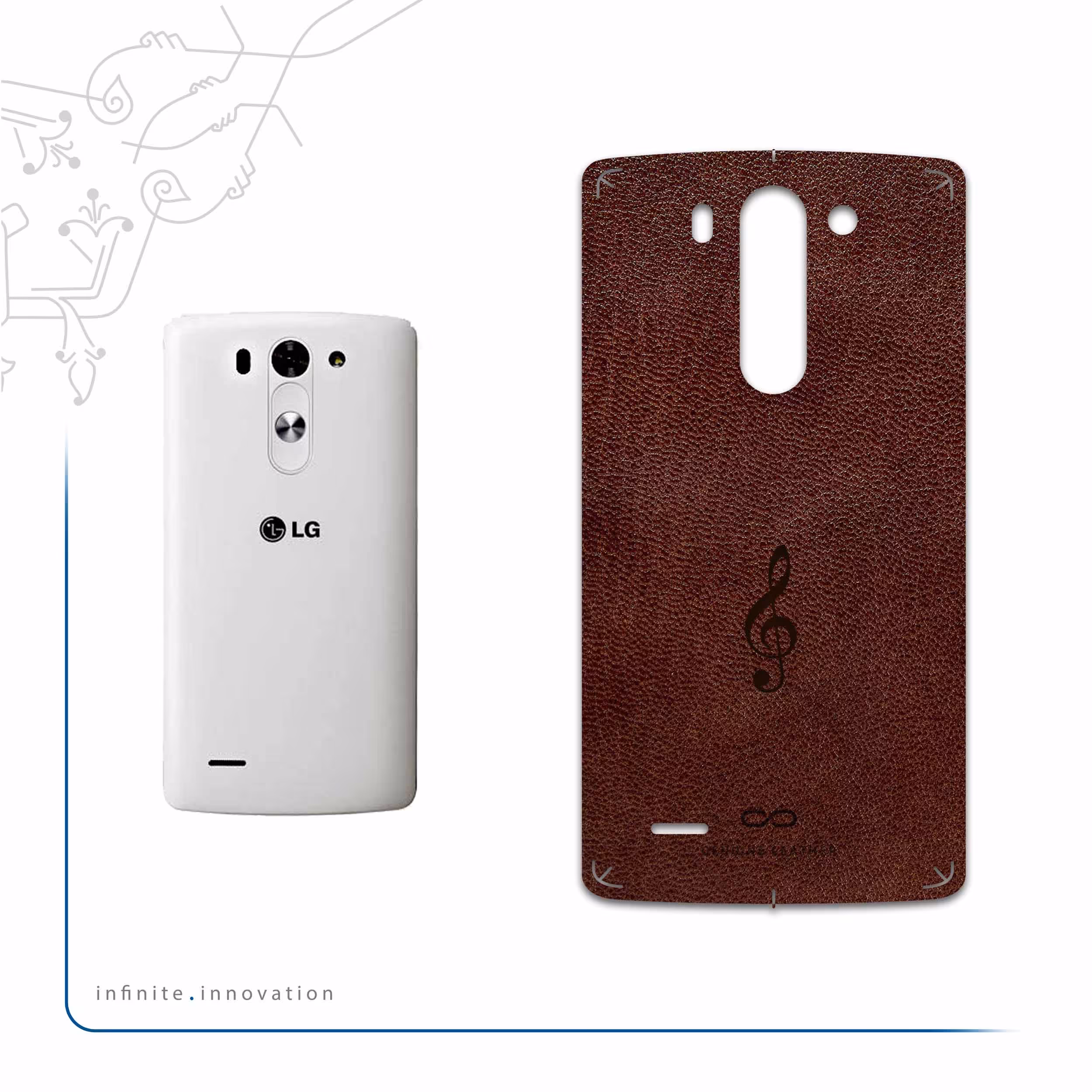 برچسب پوششی ماهوت مدل NL-SOL مناسب برای گوشی موبایل ال جی G3 Beat