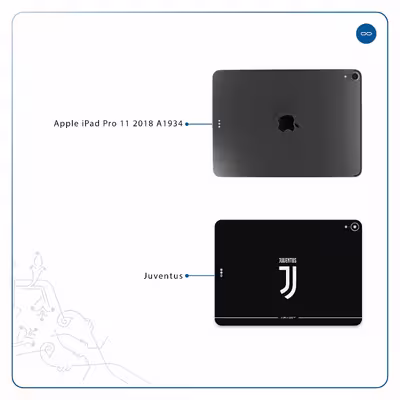 برچسب پوششی ماهوت مدل Juventus مناسب برای تبلت اپل iPad Pro 11 2018 A1934