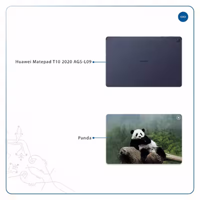 برچسب پوششی ماهوت مدل Panda مناسب برای تبلت هوآوی Matepad T10 2020 AGS-L09