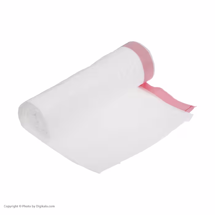 کیسه زباله رافونه مدل  بنددار بسته 15 عددی