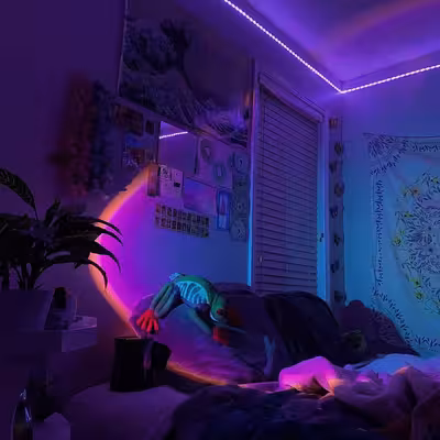 چراغ رومیزی مدل غروب خورشید rgb