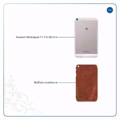 برچسب پوششی ماهوت مدل Buffalo-Leather مناسب برای تبلت هوآوی Mediapad T1 7.0 2015