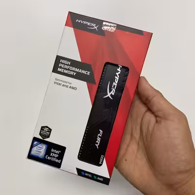    رم کامپیوتر DDR4 تک کاناله 2666 مگاهرتز CL16 کینگستون مدل HyperX FURY ظرفیت 8 گیگابایت
