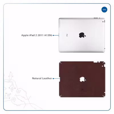 برچسب پوششی ماهوت مدل Natural-Leather مناسب برای تبلت اپل iPad 2 2011 A1396