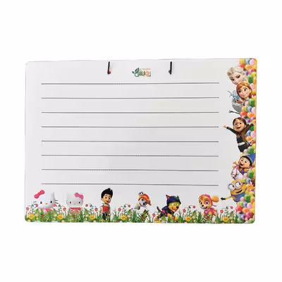 تخته وایت برد رویش مدل B120 طرح اسب های شاخ دار سایز 50x35 سانتی متر