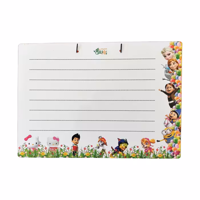 تخته وایت برد رویش مدل B120 طرح اسب های شاخ دار سایز 50x35 سانتی متر