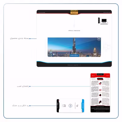 برچسب پوششی ماهوت مدل Dubai City مناسب برای تبلت سامسونگ Galaxy Tab S2 9.7 2016 T819N
