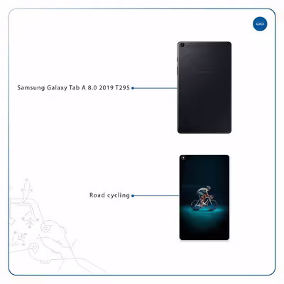 برچسب پوششی ماهوت مدل Road cycling مناسب برای تبلت سامسونگ Galaxy Tab A 8.0 2019 T295