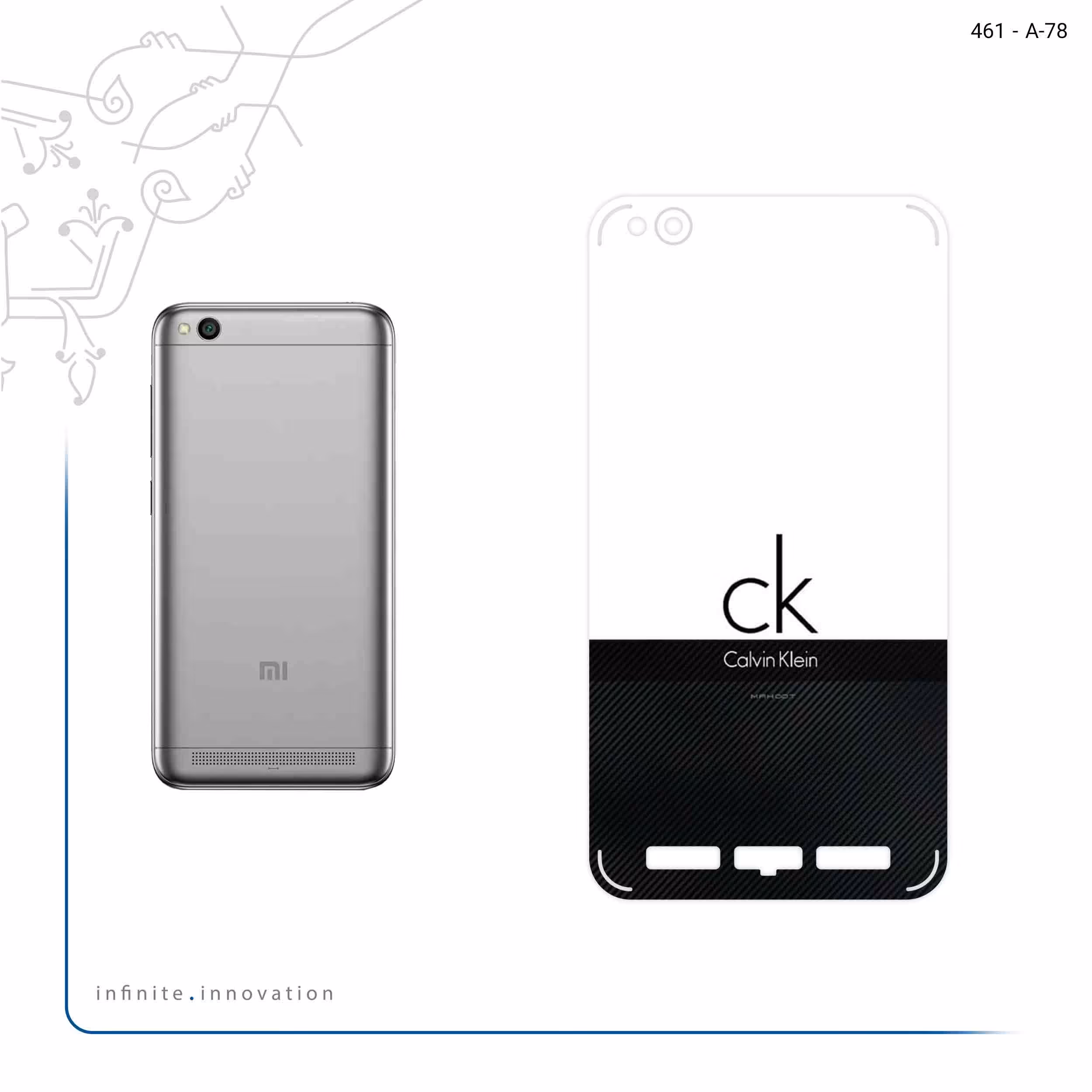 برچسب پوششی ماهوت مدل Calvin Klein مناسب برای گوشی موبایل شیائومی Redmi 5A