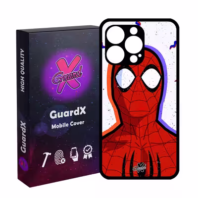 کاور گارد ایکس طرح Spider Man مدل Glass10495 مناسب برای گوشی موبایل اپل iPhone 13 Pro
