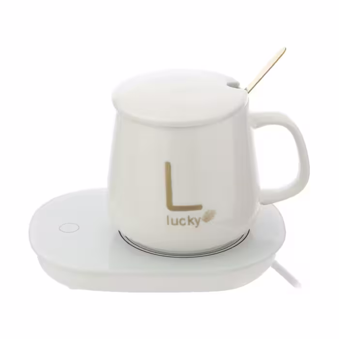 ماگ حرارتی لاکی مدل Temperature Cup به همراه صفحه گرم کن برقی