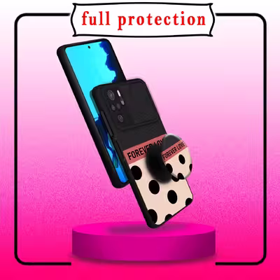 کاور لاین کینگ مدل FOREVER LOVE مناسب برای گوشی موبایل شیایومی Redmi Note10 10S به همراه پایه نگهدارنده