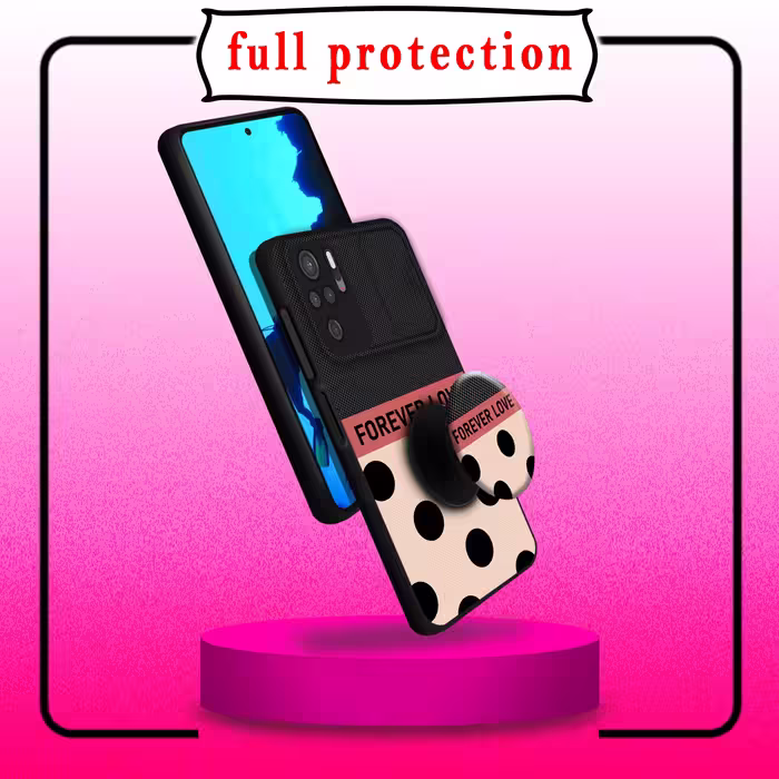 کاور لاین کینگ مدل FOREVER LOVE مناسب برای گوشی موبایل شیایومی Redmi Note10 10S به همراه پایه نگهدارنده