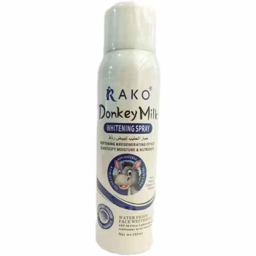 اسپری سفید کننده و ضد آفتاب شیر الاغ راکو با spf 90