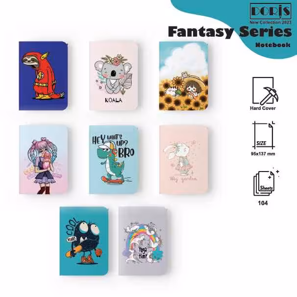 دفتریادداشت گرد بیسکویتی مدل دار آوای تحریر کدN20274