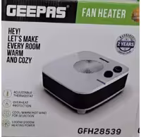 فن هیتر جی پاس مدل 28539 | بخاری برقی رومیزی و زمینی 2000 وات