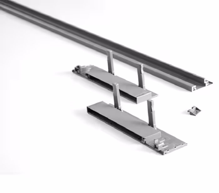 لوازم اینر ریل اسلیم با براکت شیشه جلو ارتفاع 193 میلیمتر فانتونی کد B494