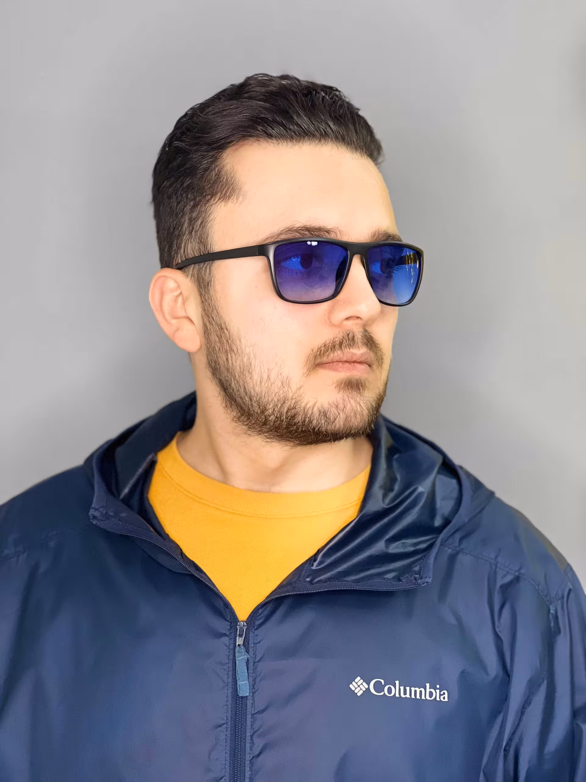 عینک آفتابی جدید زمستانه مردانه uv400 آبی