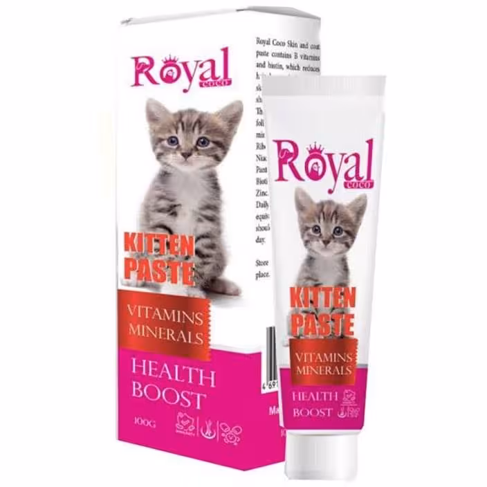 خمیر مولتی ویتامین مخصوص بچه گربه برند رویال کوکو وزن 100 گرم