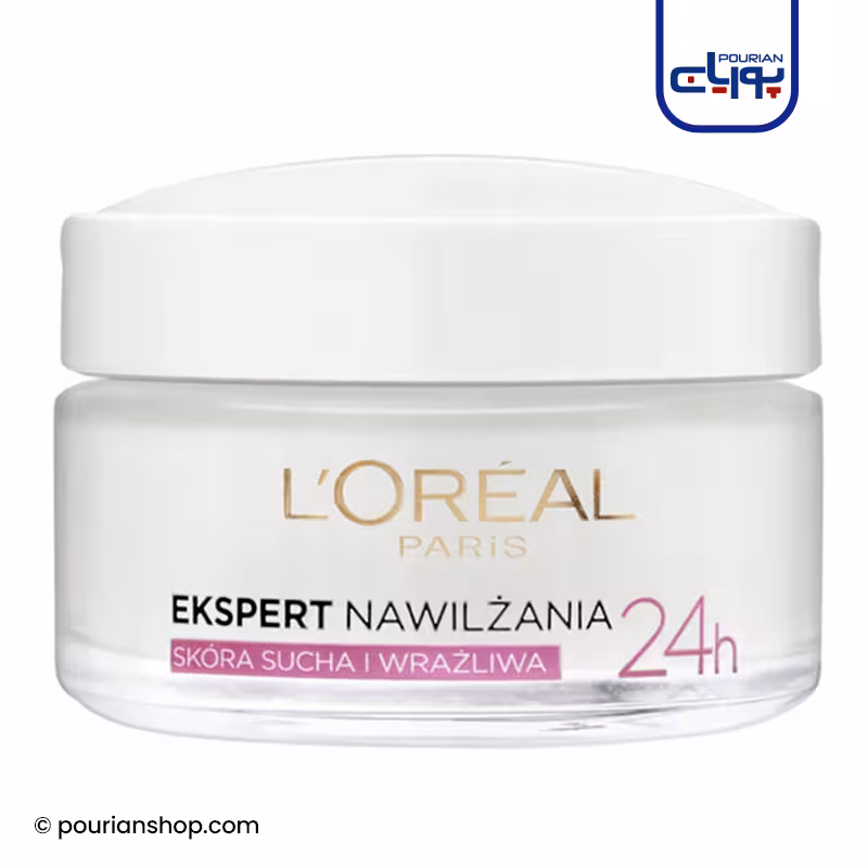 کرم آبرسان و مرطوب کننده پوست خشک و حساس لورال 50میل _ LOREAL EKSPERT SKORA SUCHA I WRAZLIWA