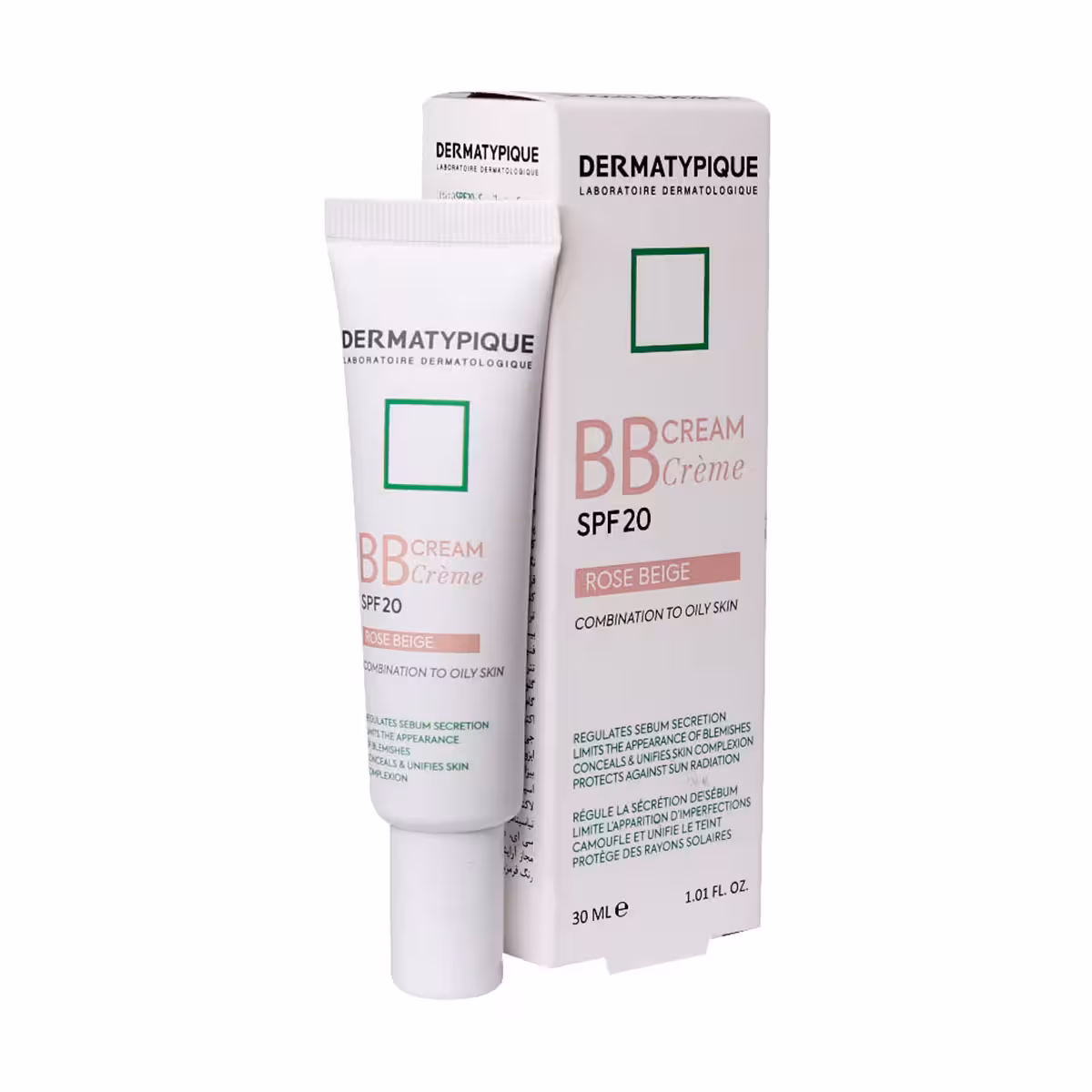 بی بی کرم SPF20 درماتیپیک مناسب پوست چرب و مختلط ـ Dermatypique BB Cream Spf 20 For Combination To Oily Skin 30 ml ـ درماتیپیک