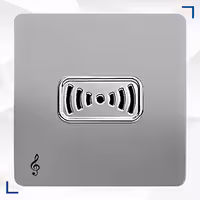 زنگ ملودی آسیا مدل کریستال نقره ای