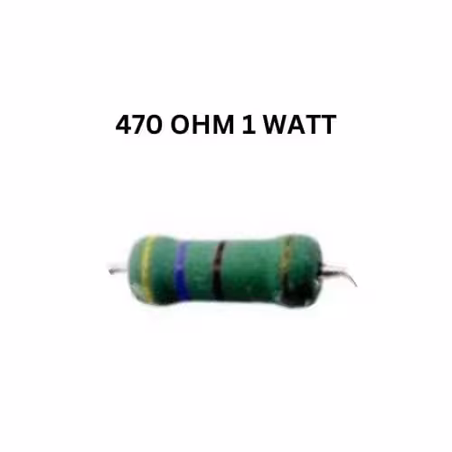 مقاومت متال اکسید 470 اهم 1 وات