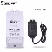 رله هوشمند TH16 Sl7021 ساناف با سنسور دما و رطوبت