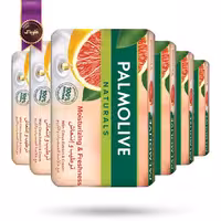 6 بسته صابون پالمولیو Palmolive مدل مرطوب کننده و طراوت بخش Moisturizing & Freshness پک 6تایی  (اورجینال)