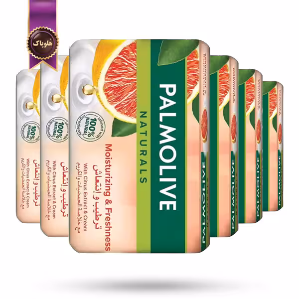 6 بسته صابون پالمولیو Palmolive مدل مرطوب کننده و طراوت بخش Moisturizing & Freshness پک 6تایی  (اورجینال)