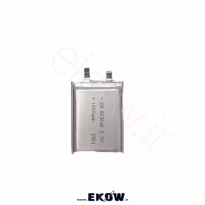 باتری لیتیوم پلیمر 1000mAh(لیتیوم li-po 803040 3.7v 1000mAh 2501)