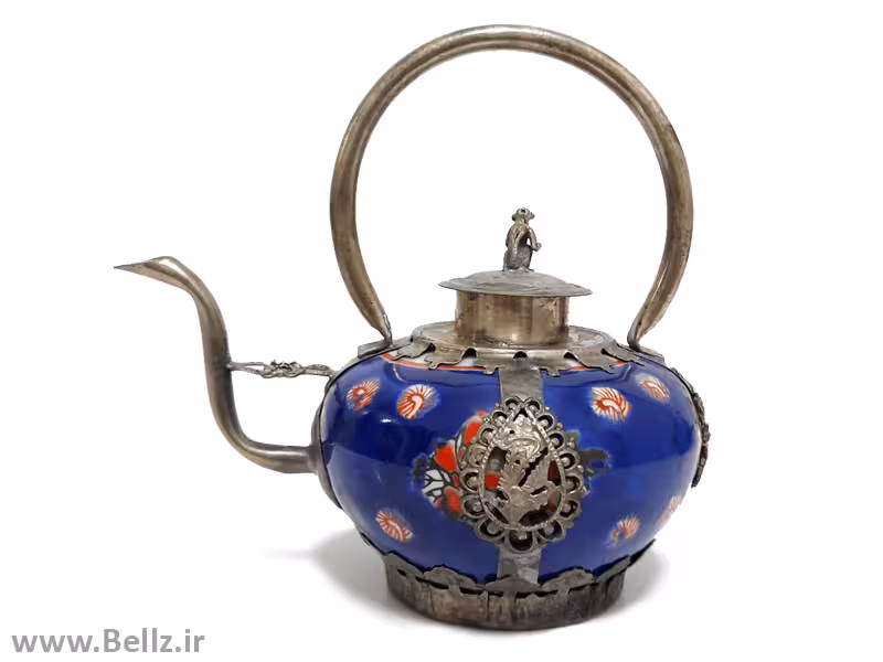 قوری چینی (رنگ آبی)