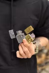 فندک طرح زیپو اسکلت