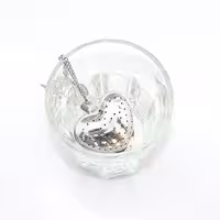 صافی چای زنجیردار (داخل فلاسکی) سایز 4 سانت مطابق تصویر ا جنس استیل